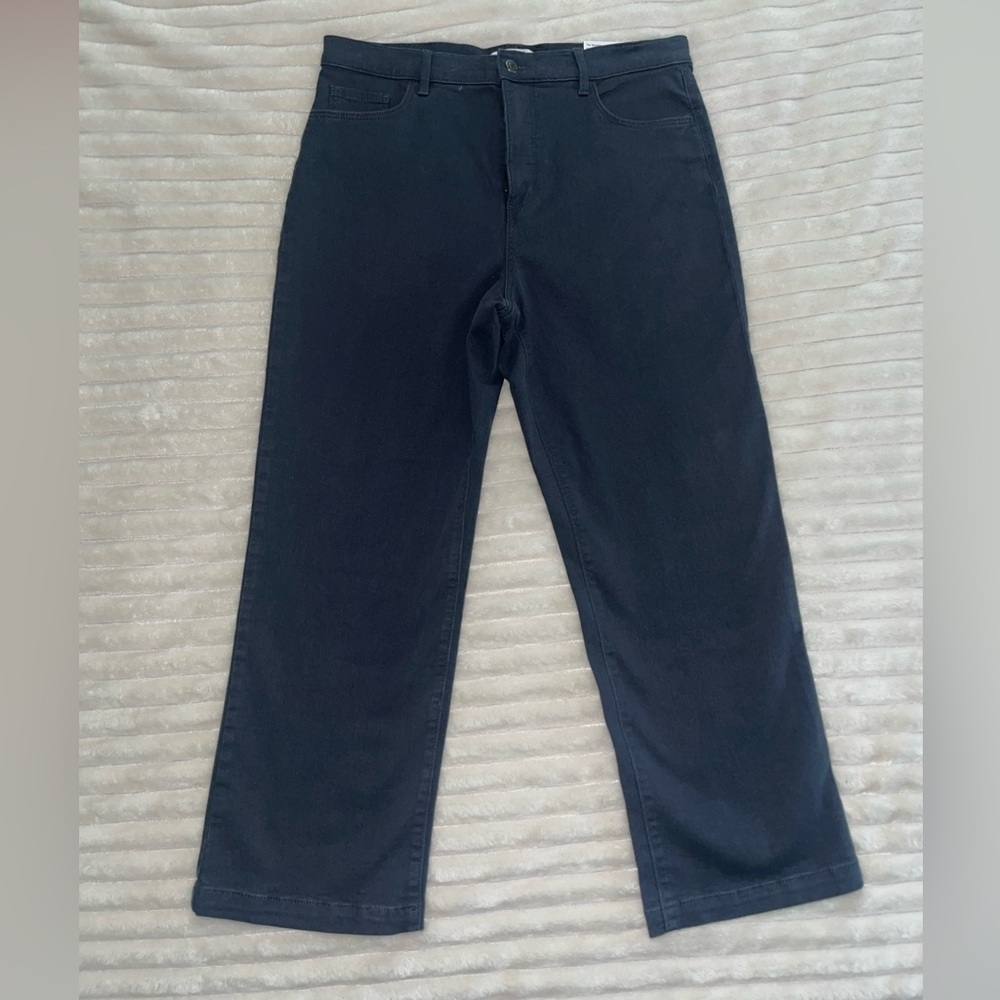 NEW LOFT Women’s Coastal Gray 5 Pocket Straight Pants in Twill Size 14 (32)